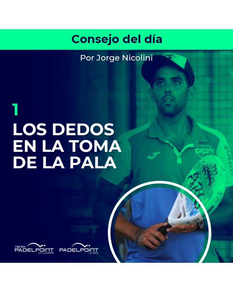 LOS DEDOS EN LA TOMA DE LA pala