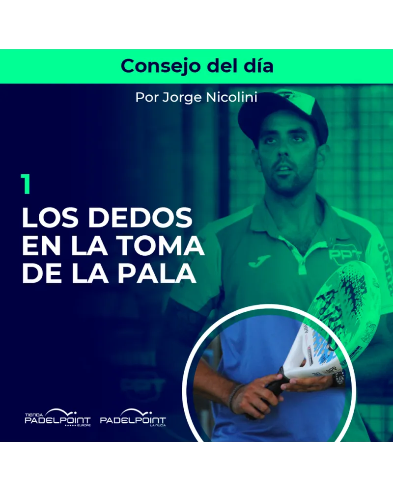 LOS DEDOS EN LA TOMA DE LA pala