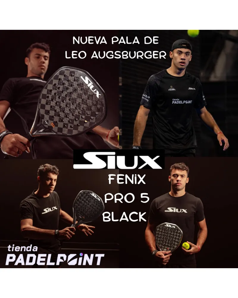 New Siux Fenix Pro 5 Black Padel Racket