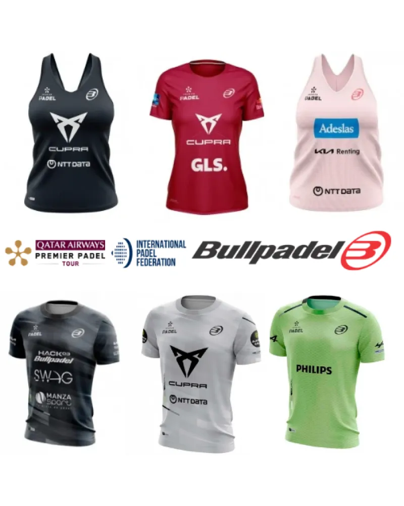 Camisetas oficiais de Premier Pádel