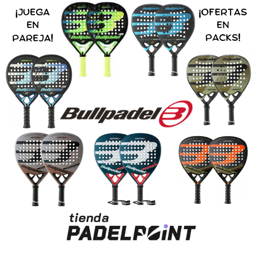Packs of 2 Bullpadel rackets