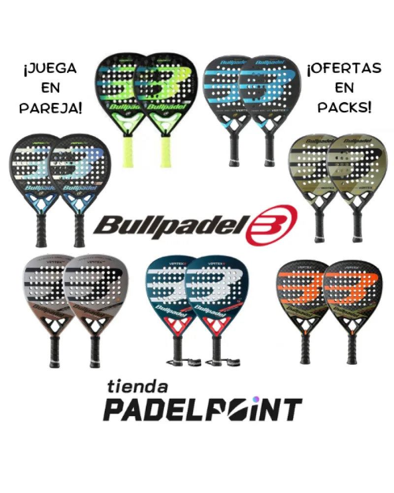 Packs of 2 Bullpadel rackets