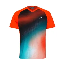 Camiseta Head TopSpin Mandarina Print Vision