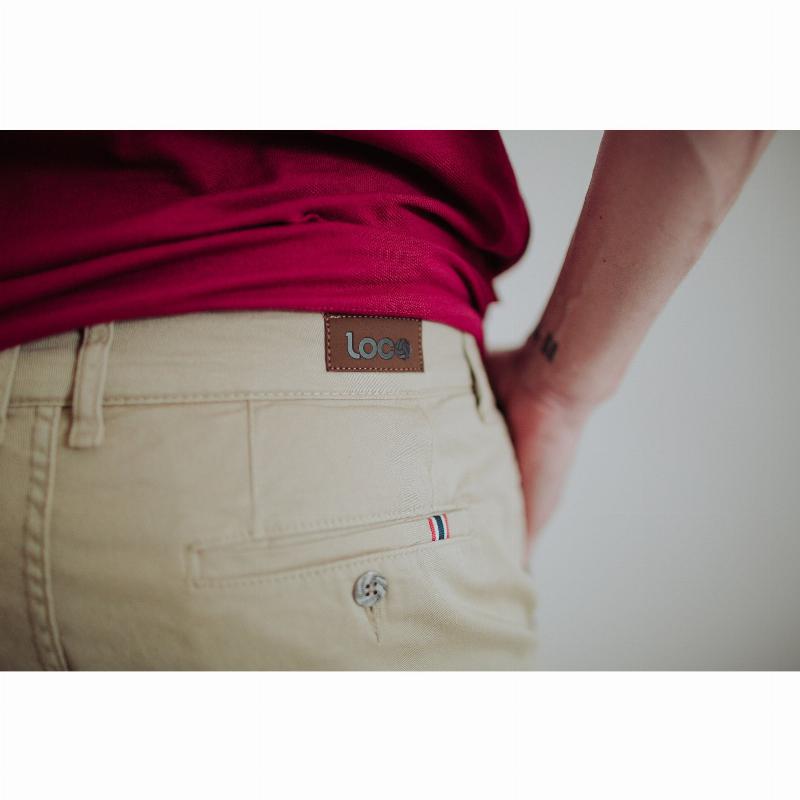 Bermuda Loco Chino Beige - Barata Oferta Outlet