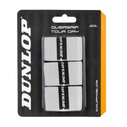 Blister Dunlop 3 Overgrips Tour Dry Blanco