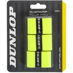 Blister Dunlop 3 Overgrips Tour Pro Amarillo Fluor