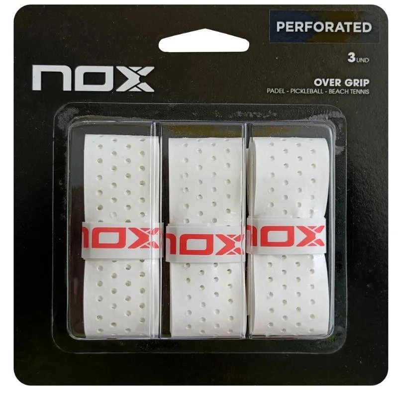 Blister Nox Pro Perforated White 3 Overgrips