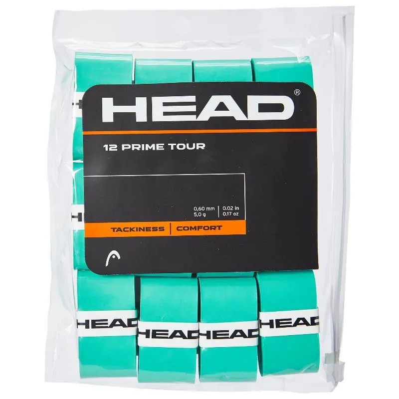 Blister Overgrips Head Prime Tour Menta 12 Unidades