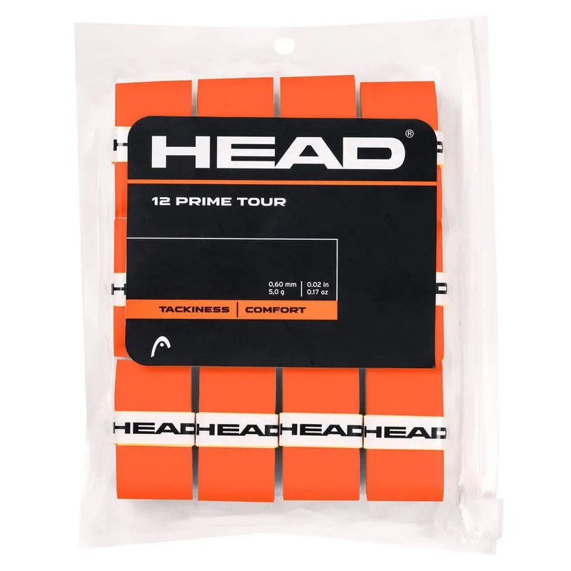 Blister Overgrips Head Prime Tour Orange 12 Units