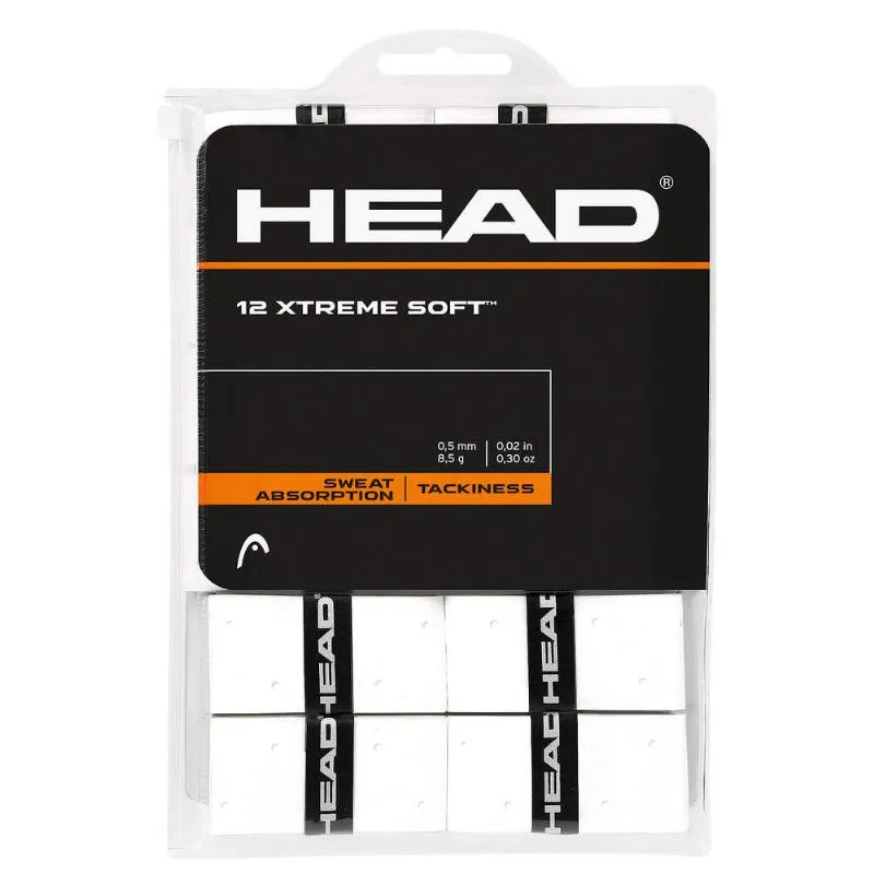 Blister Overgrips Head Xtreme Soft White 12 Units