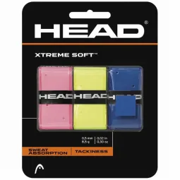 Blister Overgrips Head Xtreme Soft Pink Yellow Blue 3 Units