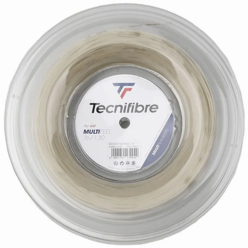 200m Tecnifibre Multifeel 1.30mm Natural String Reel