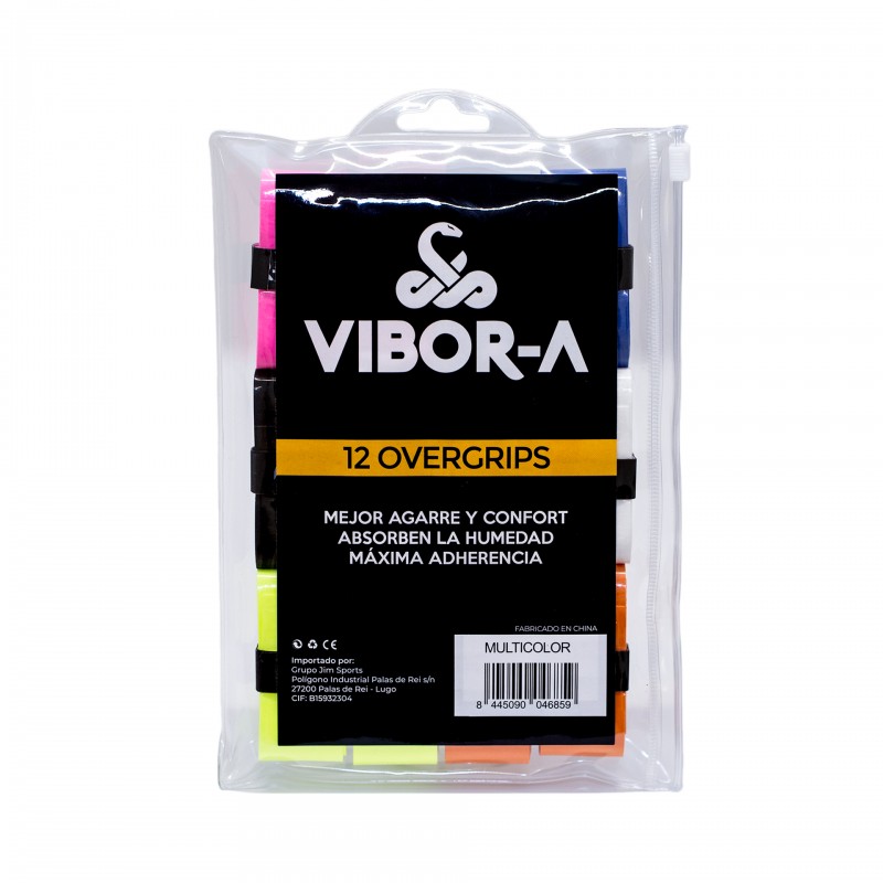 Bolsa Vibora Liso Multicolor 12 Overgrips - Barata Oferta Outlet