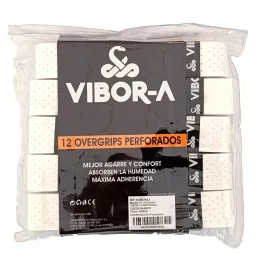 Vibora Perforated White Bag 12 Overgrips