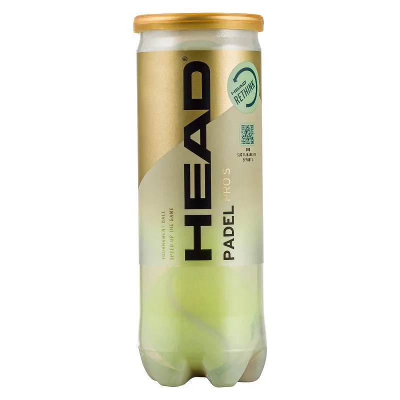 Pot of 3 Balls Head Padel Pro S