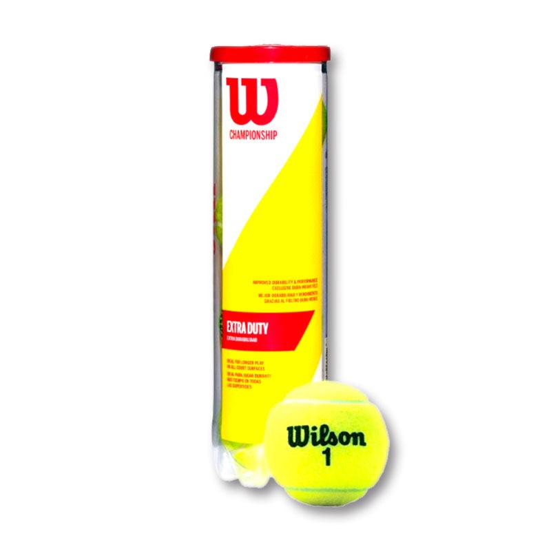 Bote de 4 Pelotas Wilson Championship Extra Duty - Barata Oferta Outlet