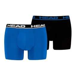 Head Basic Blue Indigo Black Boxers 2 Units