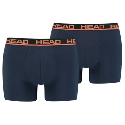 Boxers Head Basic Navy Orange 2 Units