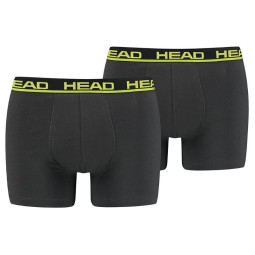 Head Basic Boxers Black Lime 2 Units