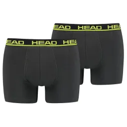 Head Basic Boxers Black Lime 2 Units