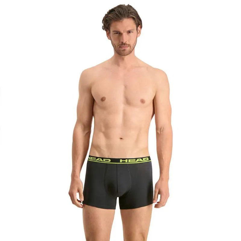 Head Basic Boxers Black Lime 2 Units