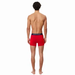 Lacoste Navy Blue White Red Boxers 3 Units