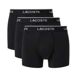 Lacoste Microfiber Black Boxers 3 Units