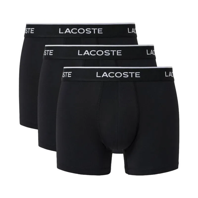 Lacoste Microfiber Black Boxers 3 Units