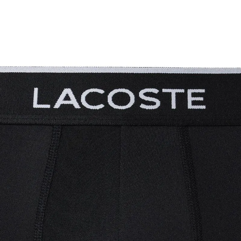 Lacoste Microfiber Black Boxers 3 Units