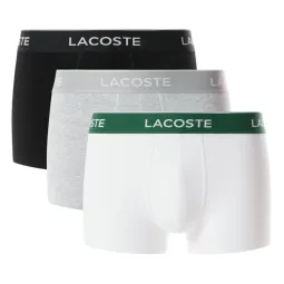 Lacoste Black White Gray Vigore Boxers 3 Units