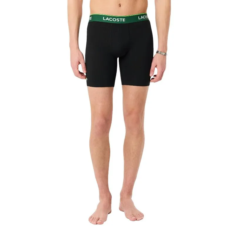 Lacoste Black Green Boxers 3 Units