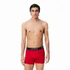 Lacoste Pique Navy Blue White Red Boxers 3 Units
