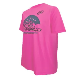 World Minor Bullpadel T-Shirt Pink Fluor Junior