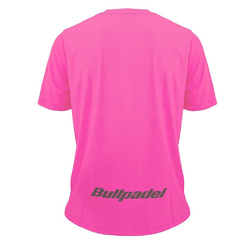 Camiseta Bullpadel Mundial Menores Rosa Fluor Junior - Barata Oferta Outlet