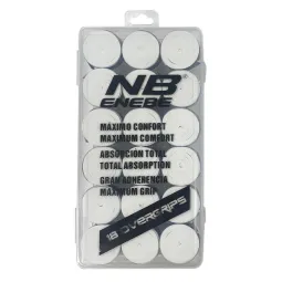 Enebe Plain White Box 18 Overgrips