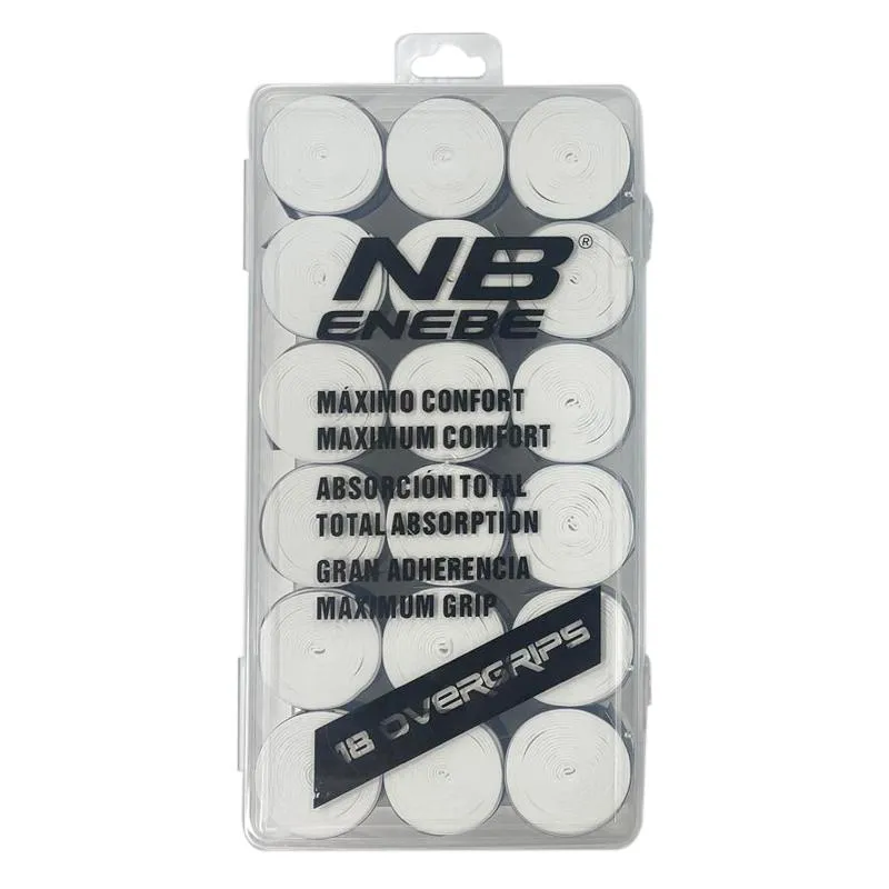 Enebe Plain White Box 18 Overgrips