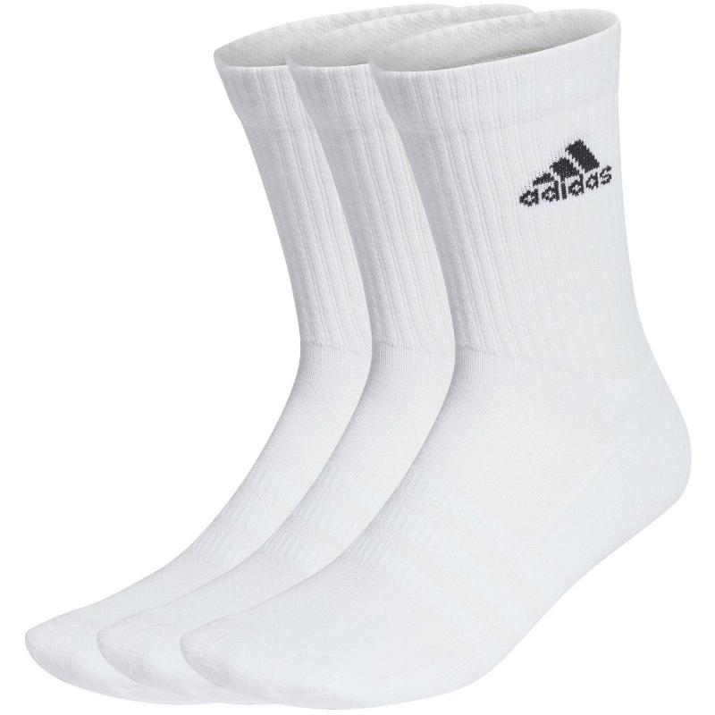 Calcetines Adidas Cushioned Blanco 3 Pares - Barata Oferta Outlet