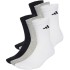Calcetines Adidas Cushioned Crew Blanco Gris Negro 6 Pares