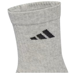 Calcetines Adidas Cushioned Crew Blanco Gris Negro 6 Pares