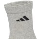 Calcetines Adidas Cushioned Crew Blanco Gris Negro 6 Pares