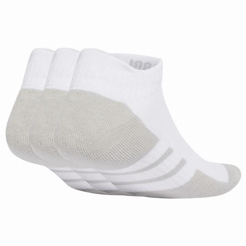 Calcetines Adidas Essentials Cushioned Low Blanco Gris 3 Pares