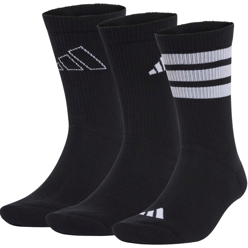 Adidas Logo Black Socks 3 Pairs PADELPOINT Adidas Logo Black Socks 3 Pairs