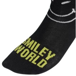 Adidas Smiley Grey Yellow Socks 3 Pairs
