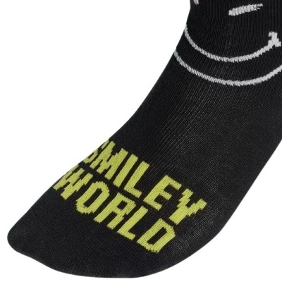 Adidas Smiley Grey Yellow Socks 3 Pairs