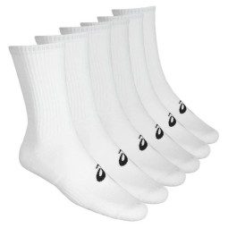 Asics Crew White Socks 6 Pairs