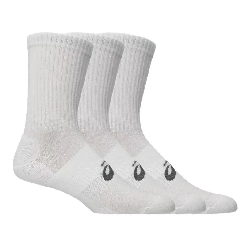 Asics Crew Glossy White Socks 3 Pairs