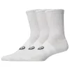 Asics Crew Glossy White Socks 3 Pairs
