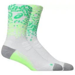 Calcetines Asics Performance Crew Blanco Verde 1 Par