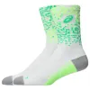 Calcetines Asics Performance Crew Blanco Verde 1 Par