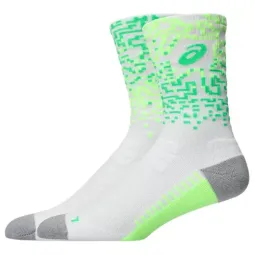 Calcetines Asics Performance Crew Blanco Verde 1 Par